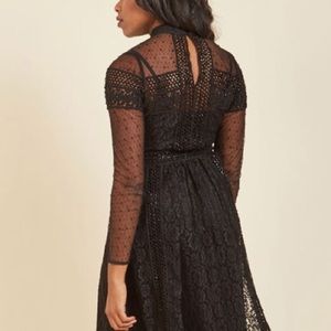 Lace and Bead Sheer Dress